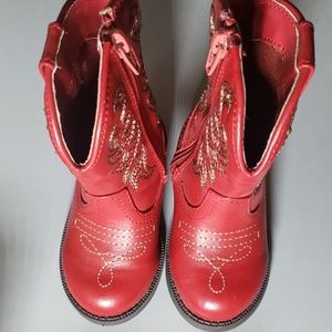 Red cowboy boots